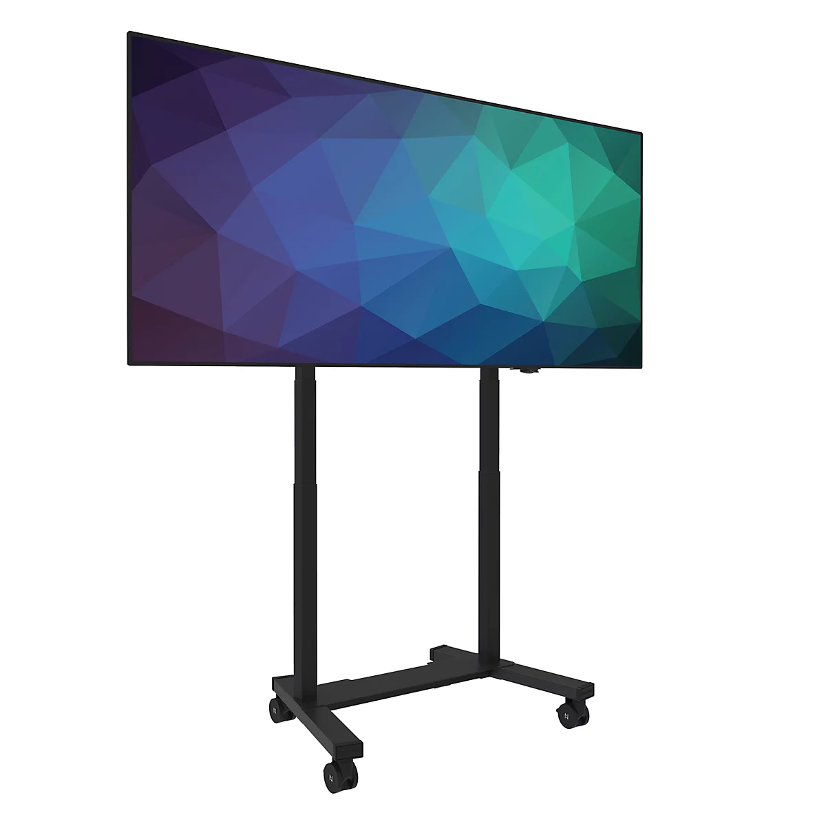 Neoumounts by Newstar mobiler Monitorständer FL55-975BL1 MOVE Lift XL, für 1 Display 75-115'/bis 160 kg, motorisiert, höhenverstellbar, Stahl, schwarz