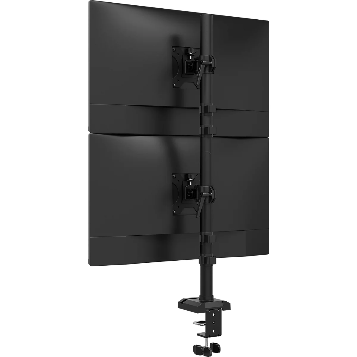 Neoumounts by Newstar Monitorarm DS60-600BL2V, für 2 Displays 10-32'/jeweils 9 kg, höhenverstell-/schwenk-/neigbar, Tischklemme, Stahl, schwarz