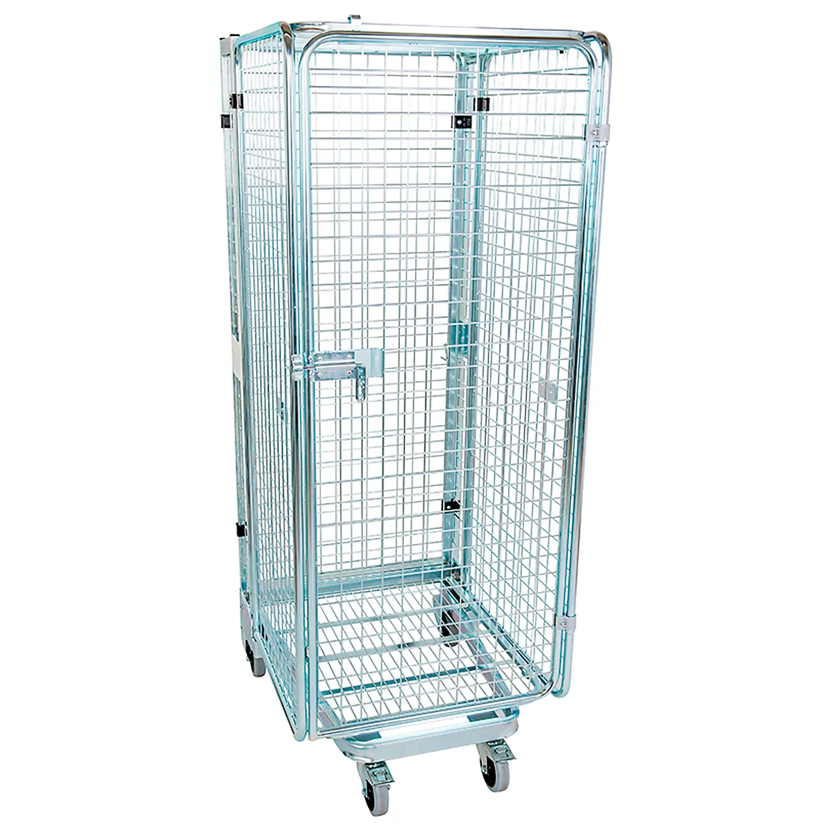 Nestbarer Metallbehälter, Typ Antidiebstahl, Traglast 500 kg