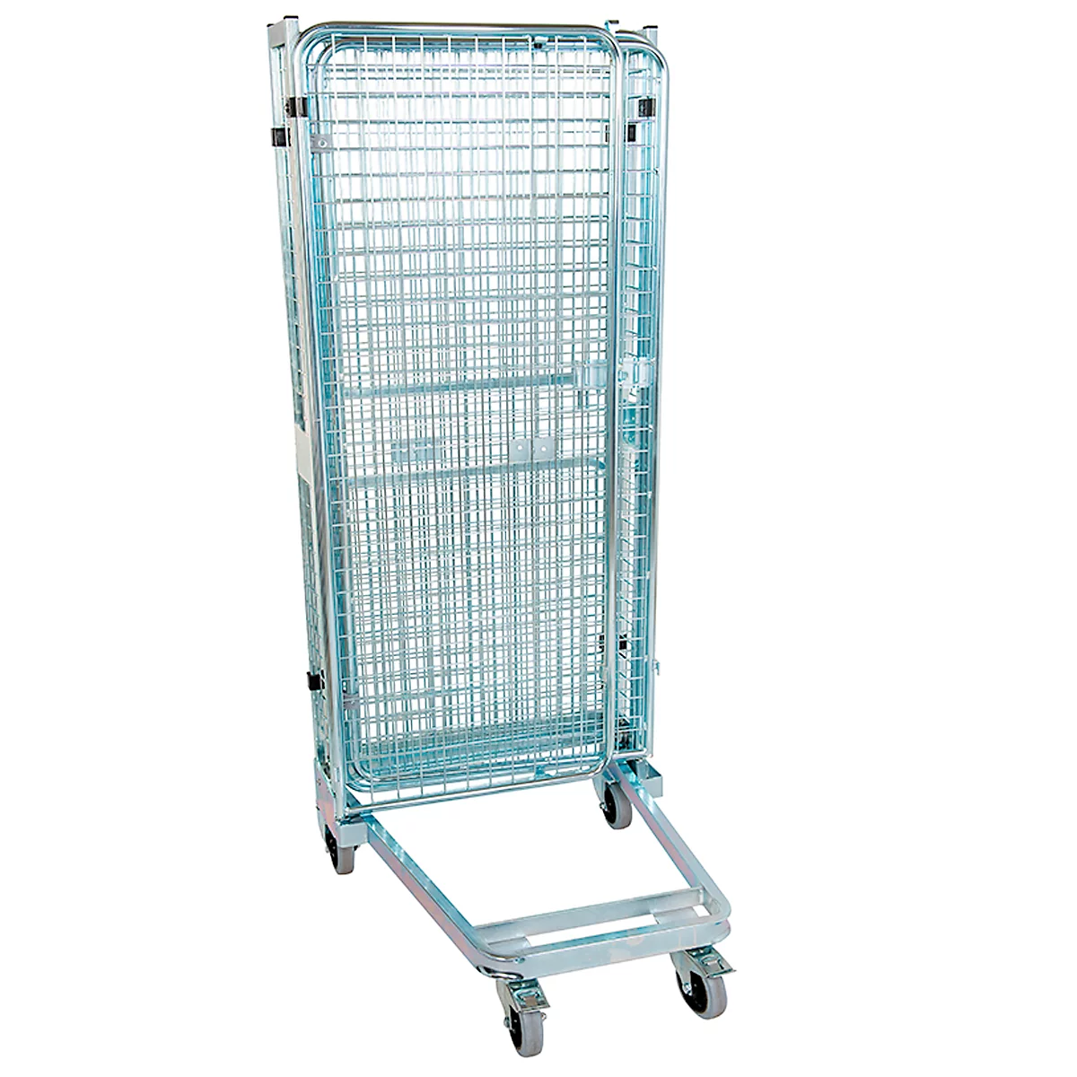 Nestbarer Metallbehälter, Typ Antidiebstahl, Traglast 500 kg