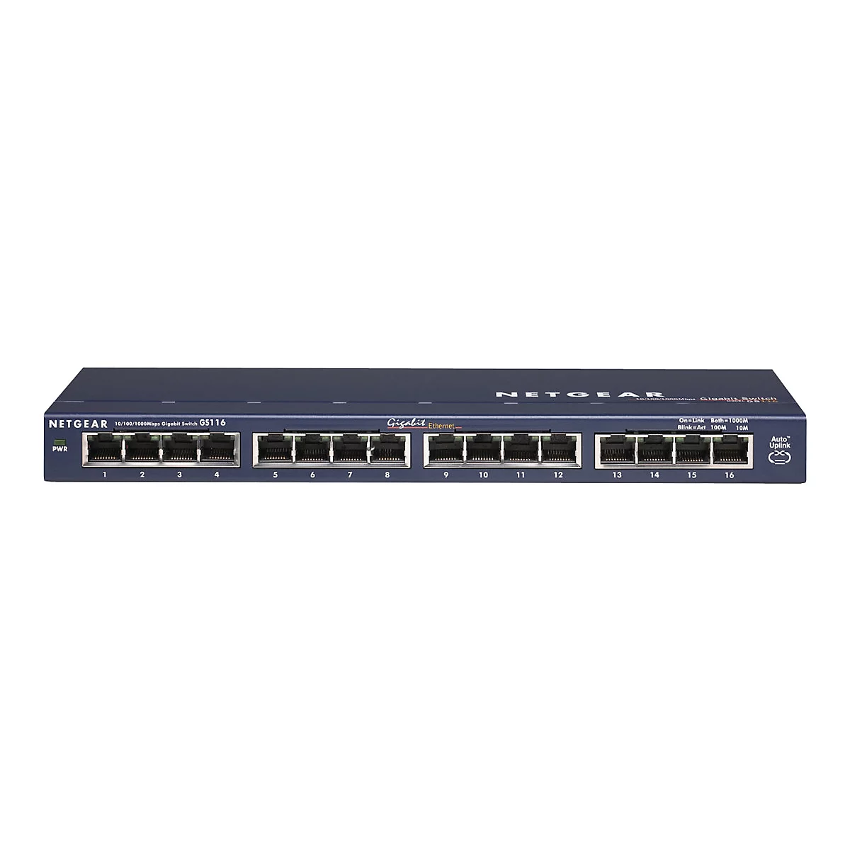 NETGEAR GS116 16 Port Gigabit Desktop Switch - Switch - 16 Anschlüsse