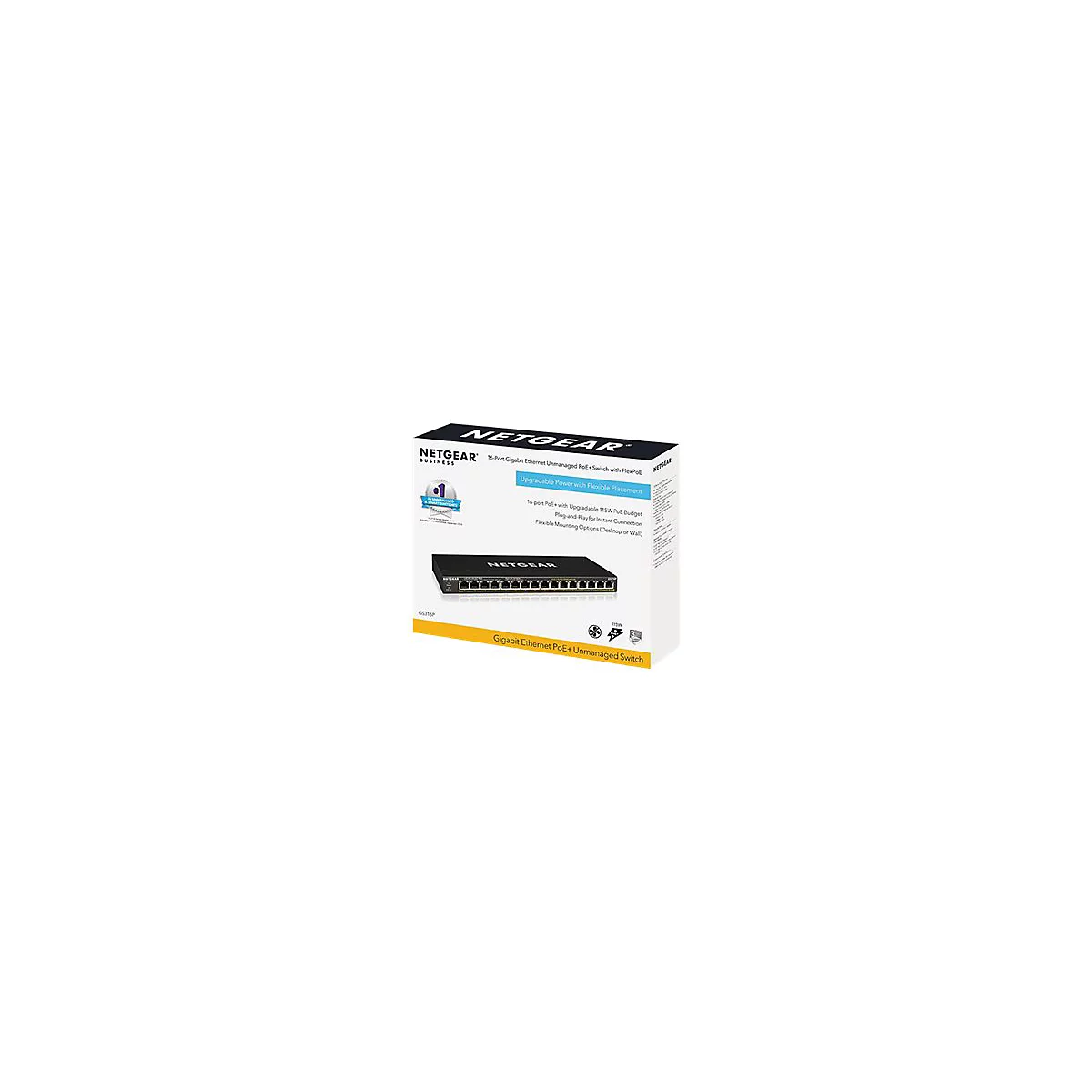 NETGEAR GS316P - Switch - 16 Anschlüsse - unmanaged