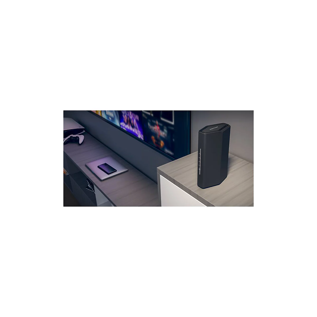 NETGEAR Nighthawk RS100 - Wireless Router 4-Port-Switch - 1GbE, 2.5GbE, Wi-Fi 7 Dual-Band