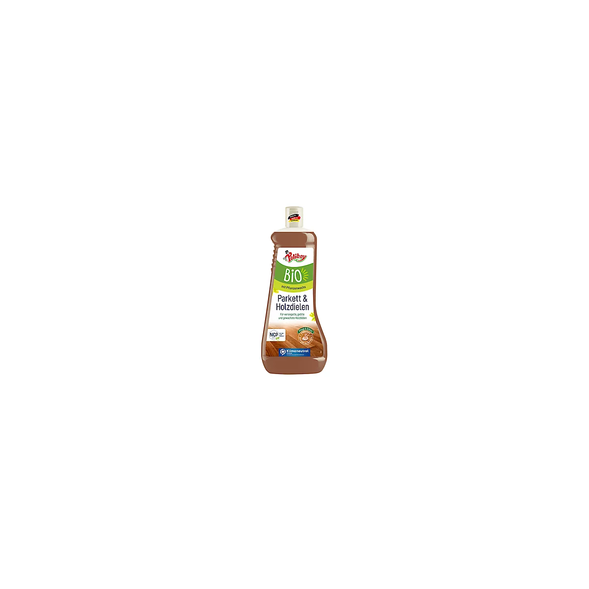 Nettoyant biologique pour parquet POLIBOY, pour tous les parquets et sols en bois, avec cire végétale, 1000 ml