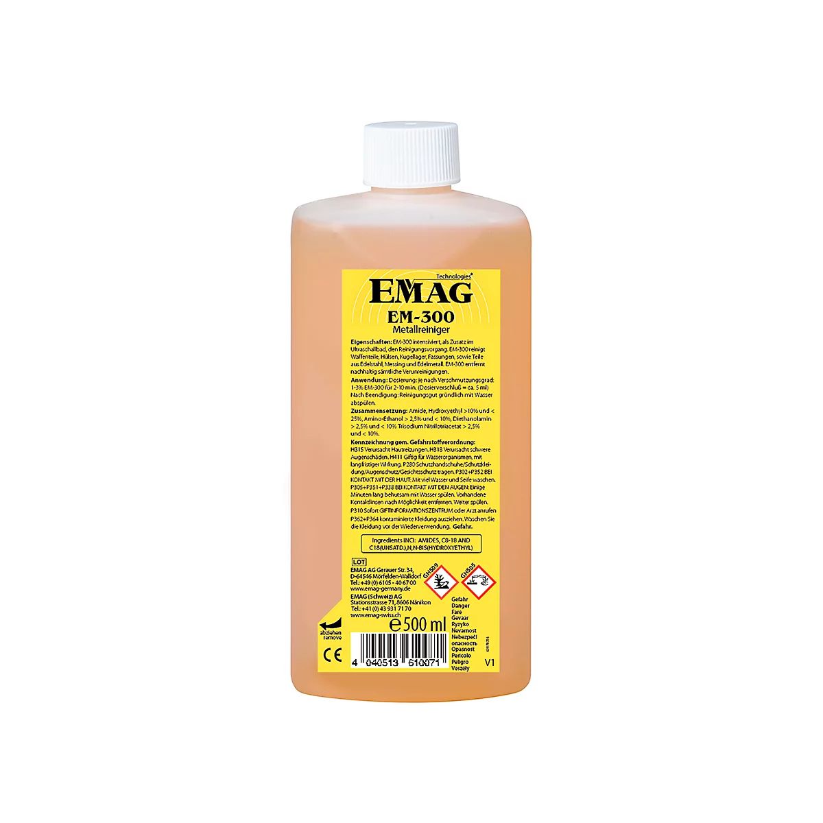 Nettoyeur à ultrason concentré EMAG EM-300, très puissant, 500 ml