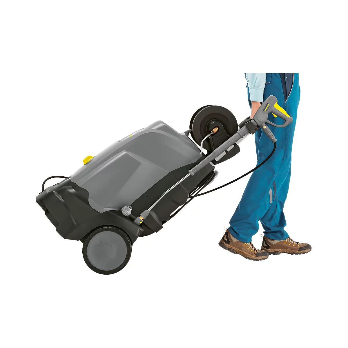 Nettoyeur haute-pression eau chaude HDS 5/15 U KÄRCHER® 150 bar, 450 l/h, design ergonomique, avec roulettes et accessoires