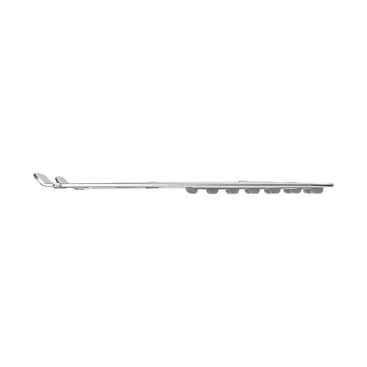 NewStar Inklapbare standaard NSLS085SILVER - voor laptops van 10-17″ en tot 5 kg - in 6 stappen in hoogte verstelbaar - zilvergrijs