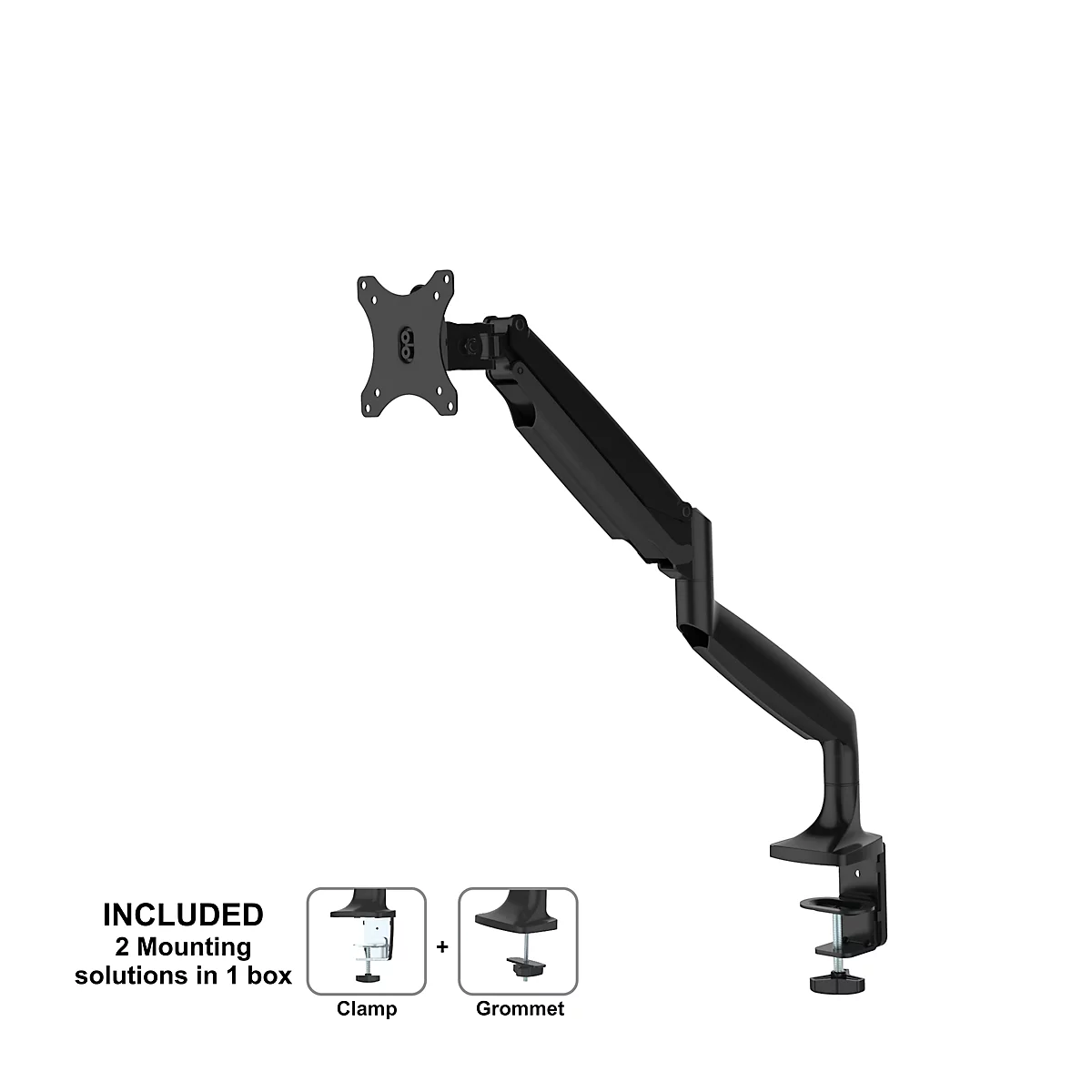 NewStar NM-D750BLACK Tischhalterung 360° f. Bildschirm. bis 32', 180° neig- & drehbar