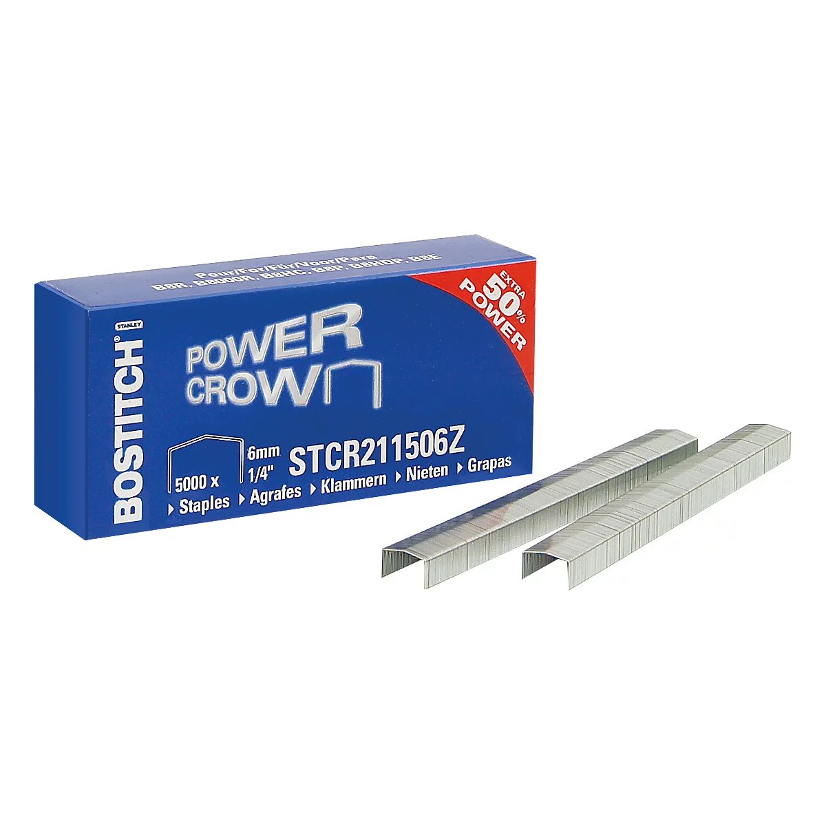 Nietjes 2115 Bostitch, voor nietmachine B8R Bostitch, doos van 5000 nietjes