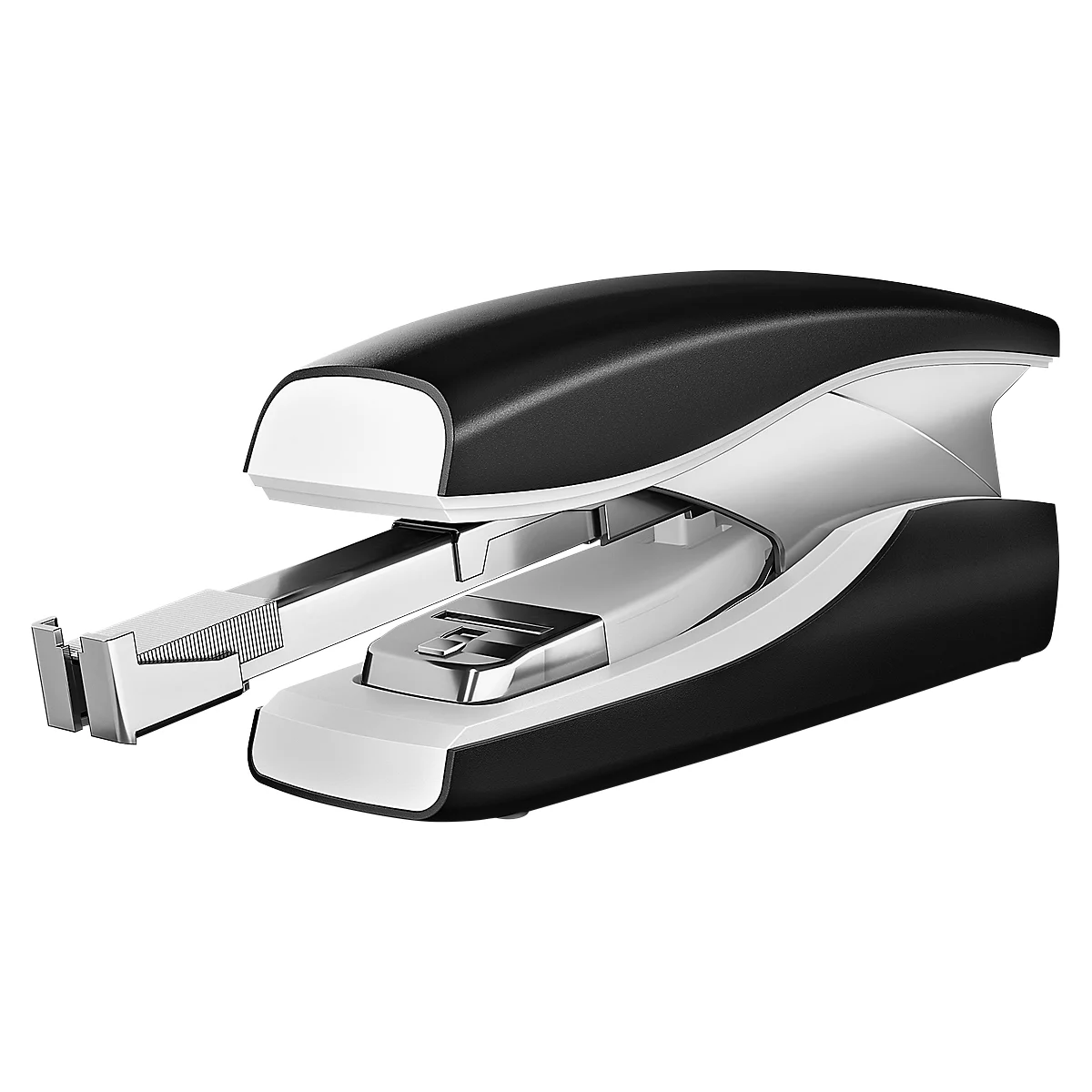 Nietmachine Leitz New NeXXt Softpress, metaal, 30 vellen / 3 mm, met 200 nietjes, zwart