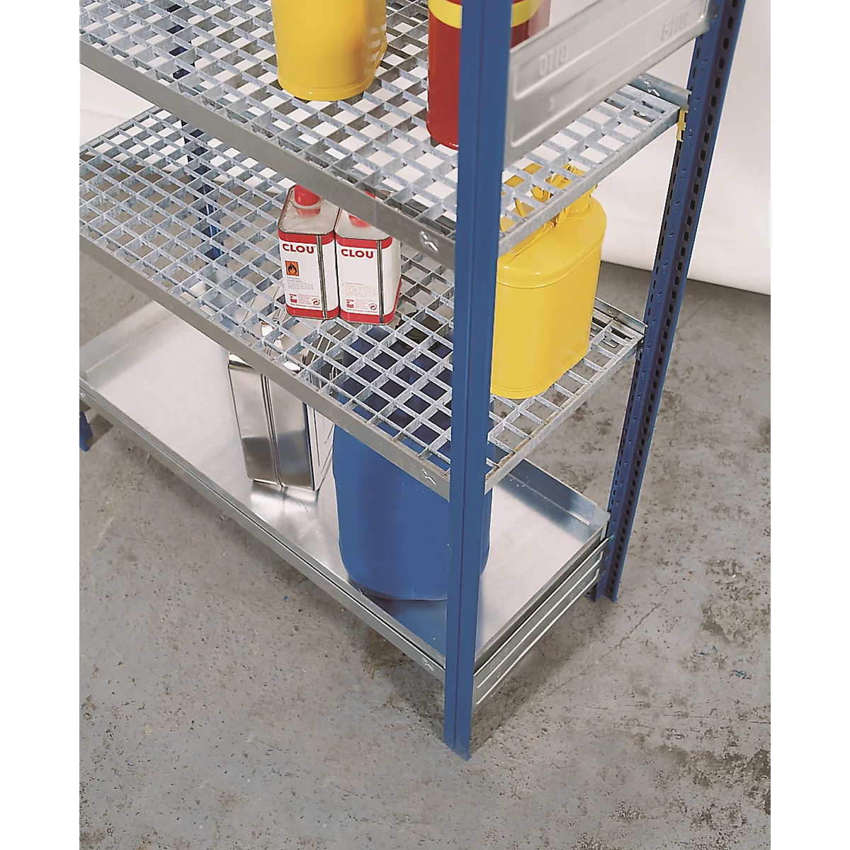 Niveau de stockage des rayonnages pour marchandises dangereuses asecos REG et RSG-V type 1364/1372, acier