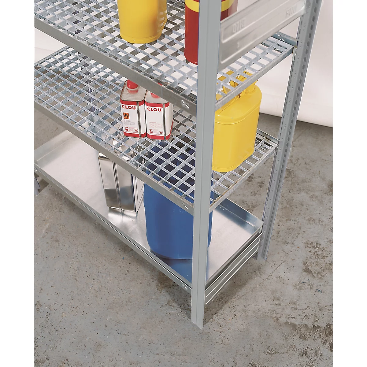Niveau de stockage des rayonnages pour produits dangereux asecos REG, REG-B, RWG et RSG-V type 1064/1072/2064, acier