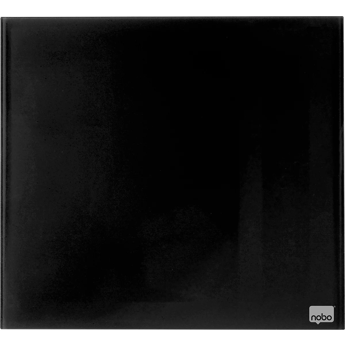 Nobo Glas-Whiteboard, Sicherheitsglas, rahmenlos, magnethaftend, B 450 x H 450 mm, schwarz