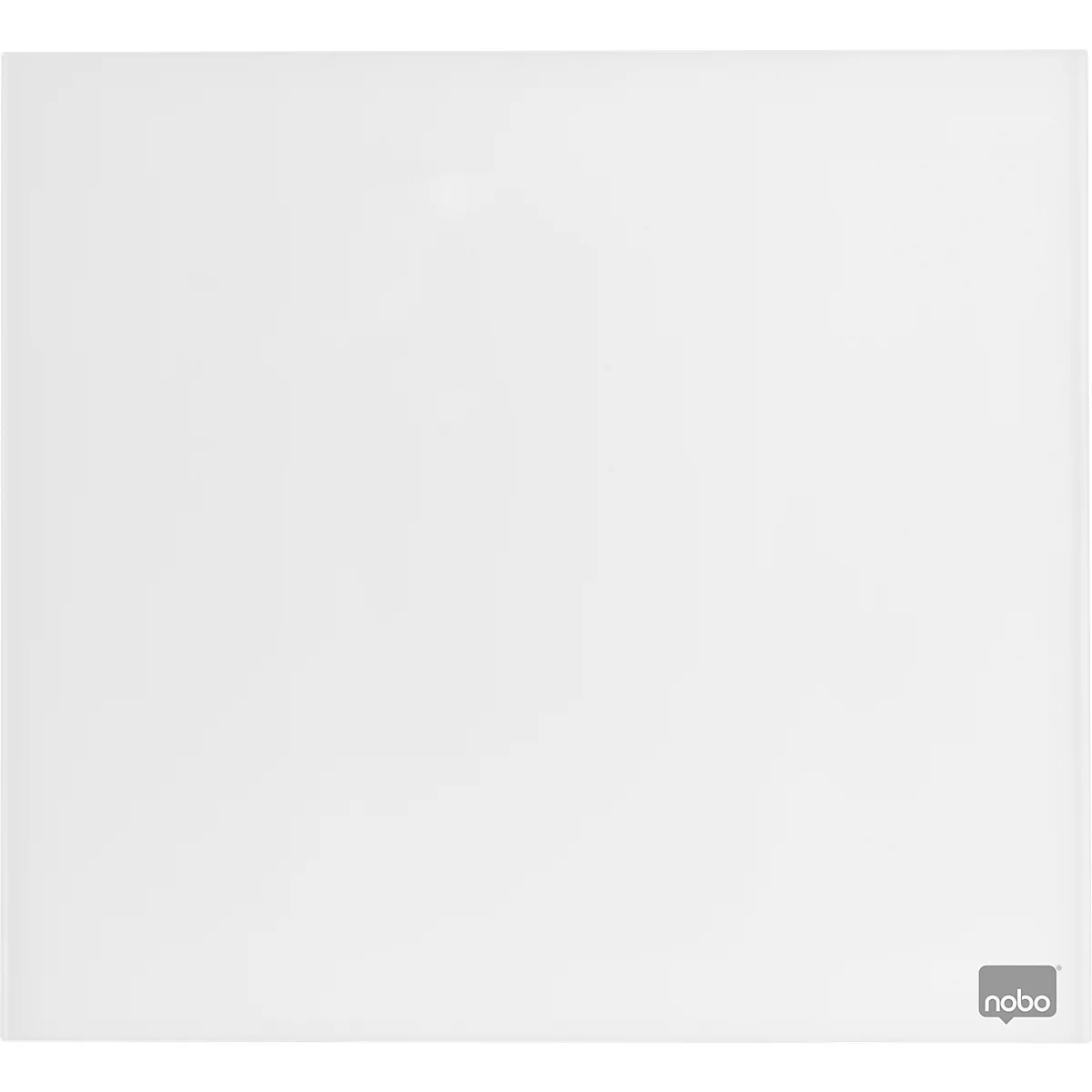 Nobo Glas-Whiteboard, Sicherheitsglas, rahmenlos, magnethaftend, B 450 x H 450 mm, weiß