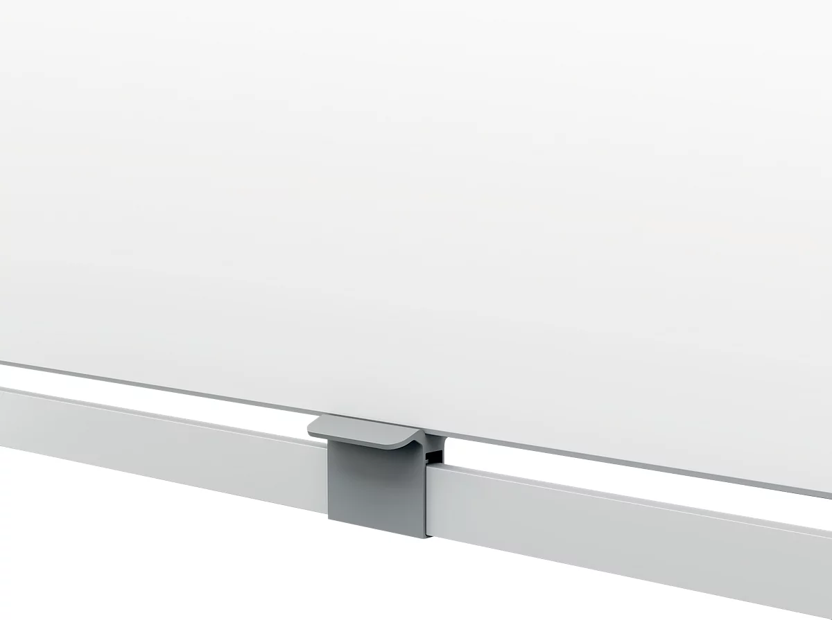 Nobo Verrijdbaar whiteboard Move &Meet - aan 2 zijden te gebruiken - wit gelakt - draaibaar bord - B 1500 x H 1200 mm
