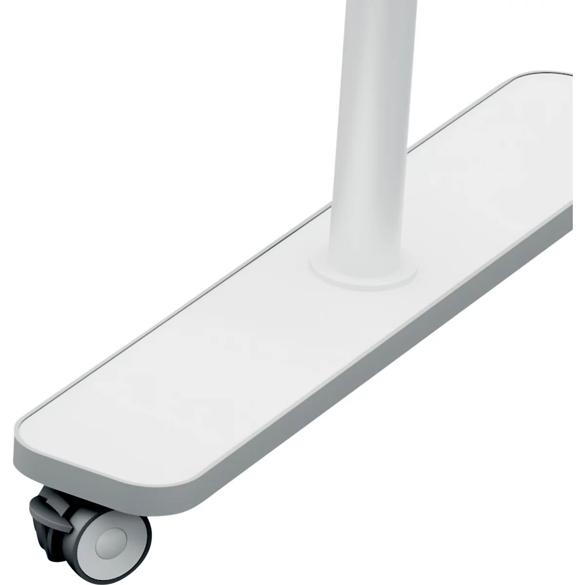 Nobo Verrijdbaar whiteboard Move &Meet - aan 2 zijden te gebruiken - wit gelakt - draaibaar bord - B 1500 x H 1200 mm