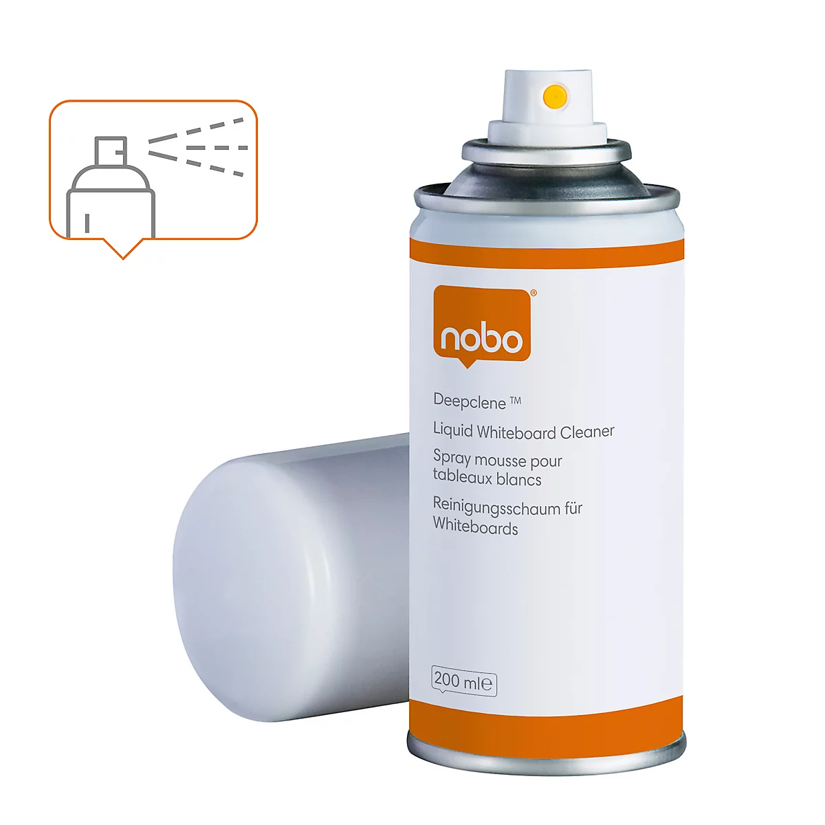 nobo Whiteboard-Reiniger Deepclene, 150 ml, Pumpsprühdose