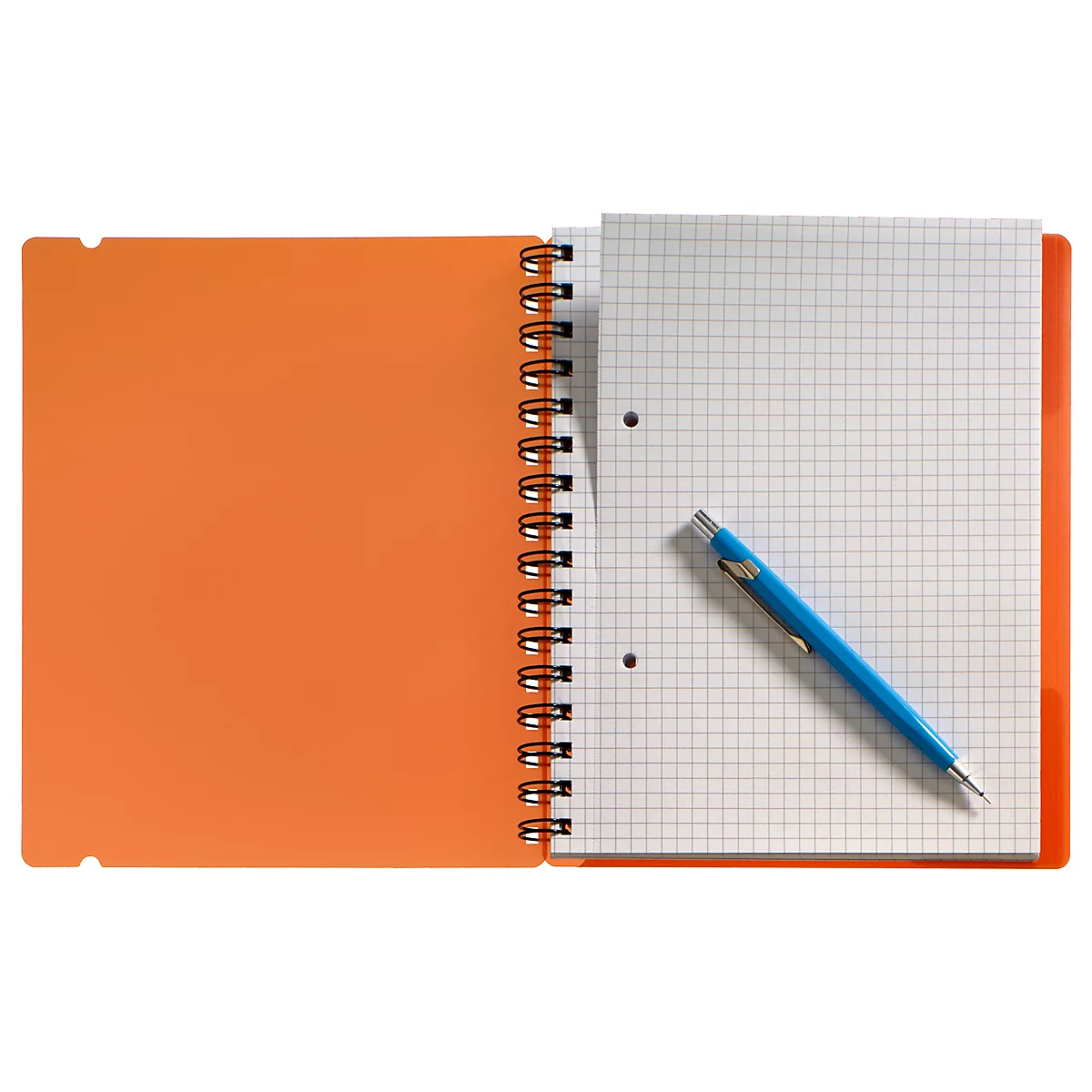 Notebook Easy, A5, KolmaFlex, 100 Blatt, 5 mm, kariert, rot