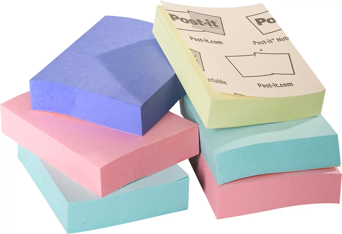 Notes auto-adhésives POST-IT, papier recyclé, coloré acheter à prix  avantageux