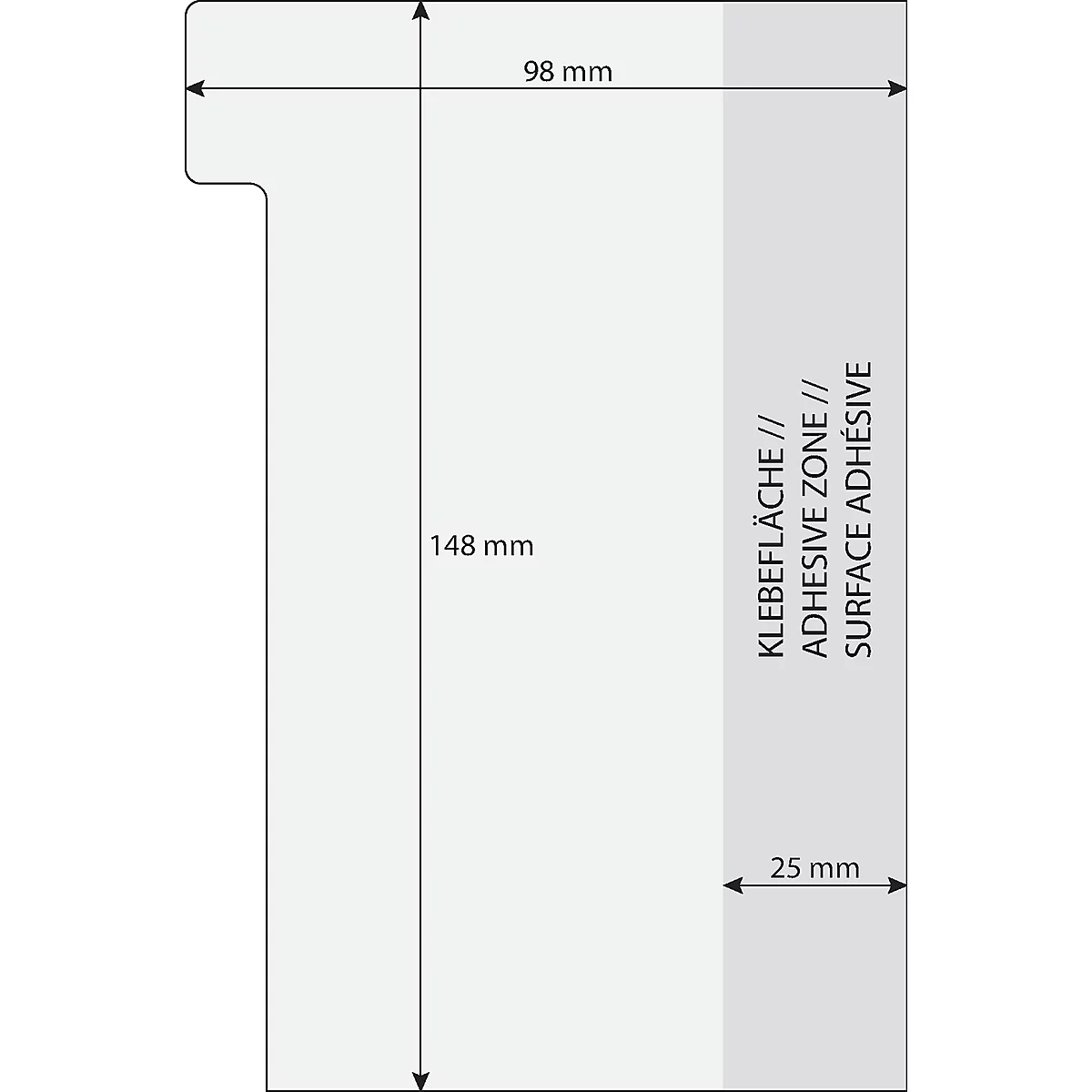 Notes auto-adhésives Tab Marker Notes Sigel, 6 couleurs, 42 feuilles, 98 x 148 mm, inscriptible