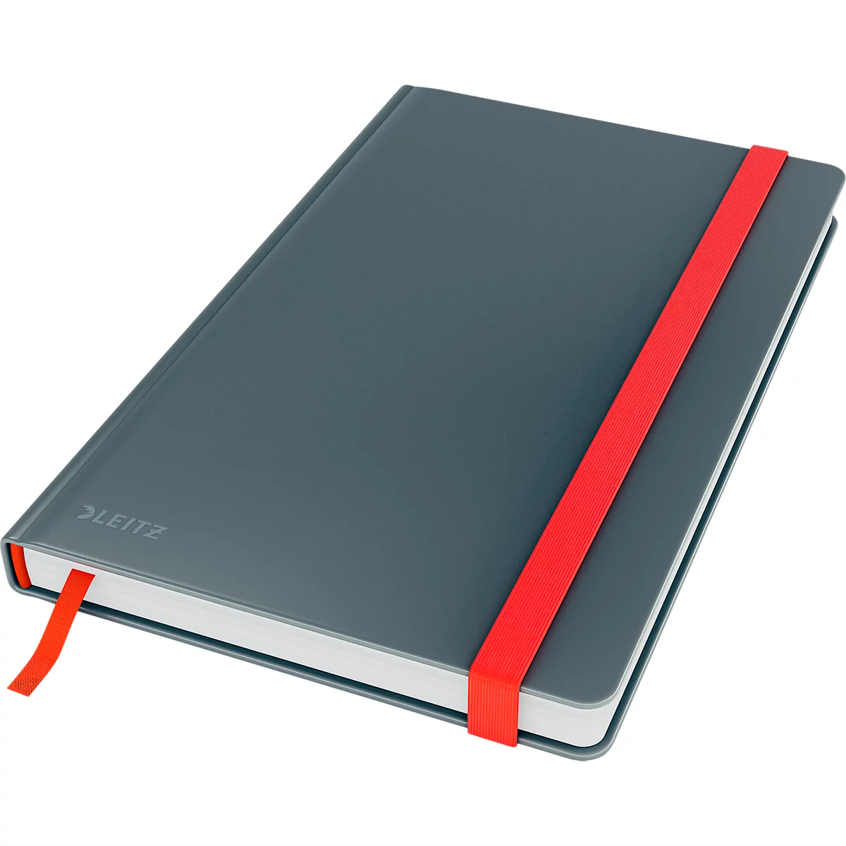Notitieboek Leitz Cosy, DIN A5, ruitvormig, 100 g/m² papier, 80 vel, harde kaft, grijs