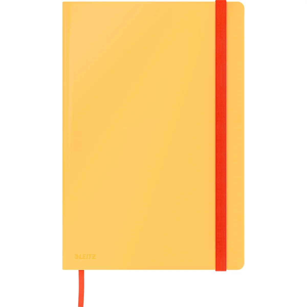 Notitieboek Leitz Cosy, DIN B5, ruitvormig, 100 g/m² papier, 80 vel, harde kaft, geel