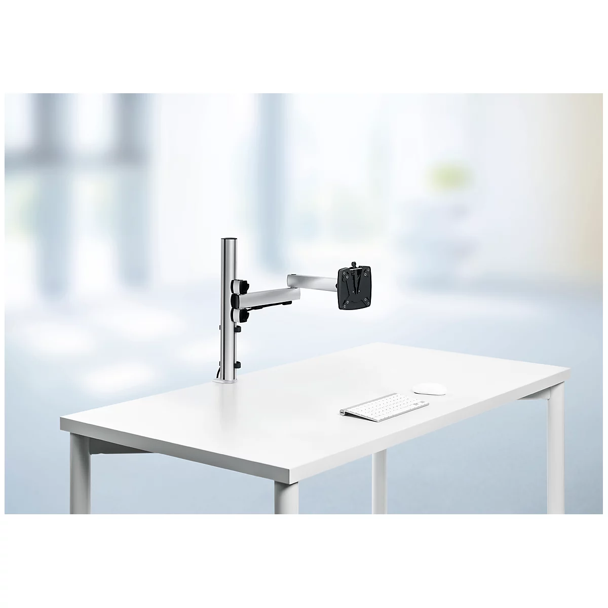 Novus Monitor-Schwenkarm TSS Single 450, Klemme 14 bis 40 mm, H 445 mm, Faltarm