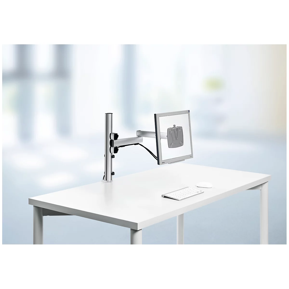 Novus monitor-zwenkarm TSS Single 450, klem van 14 tot 40 mm, H 445 mm, vouwarm