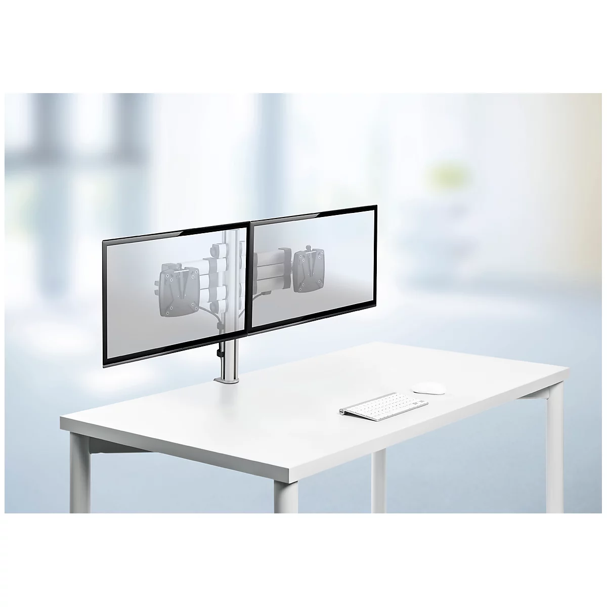 Novus Monitorsäule TSS Duo Teleskop 400, für 2 Monitore, 2 x Teleskop-Tragarme
