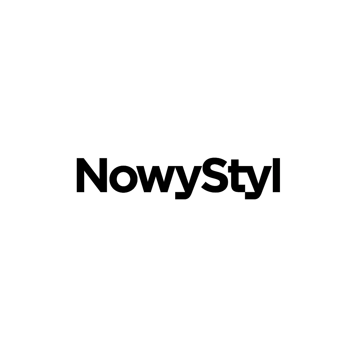 Schwarzer Schriftzug „NowyStyl“ auf weißem Hintergrund.