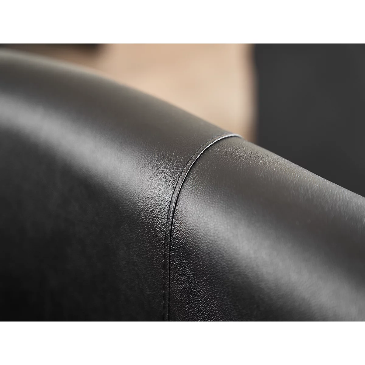 NowyStyl CLUB cocktailstoel, kunstleer (100% polyester), volledig gestoffeerd, zithoogte 455 mm, grijs