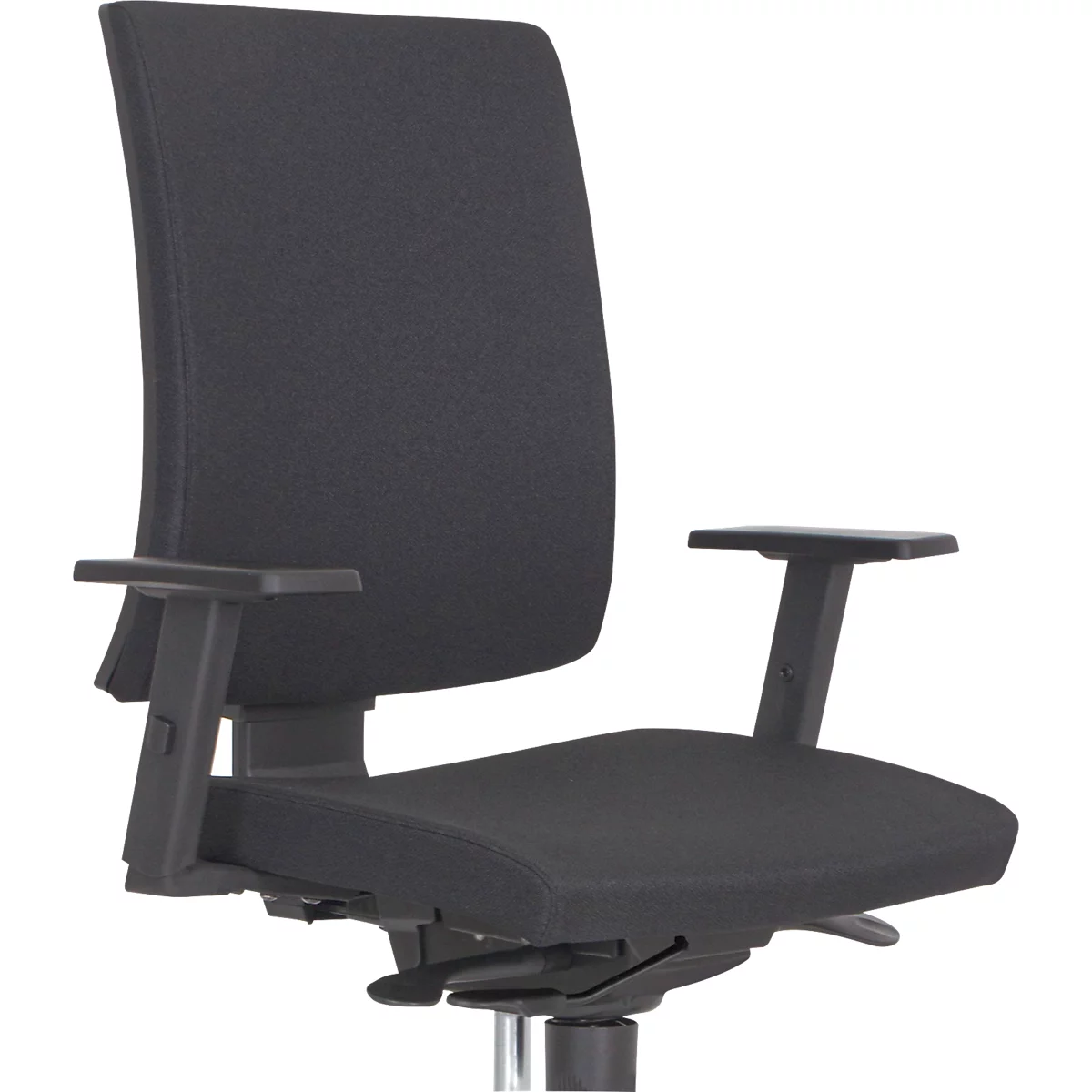 NowyStyl Siège de bureau Navigo, avec accoudoirs, mécanisme synchrone, siège moulé, noir/argenté