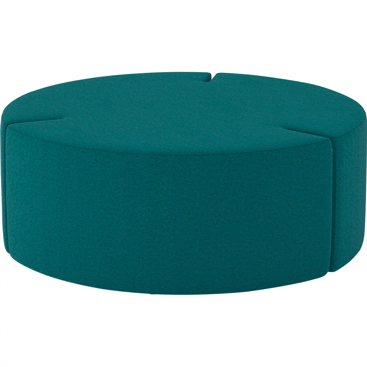 NowyStyl Sitzpouf Tri.Ply L, modular, Blazer-Stoff, ø 115 cm, petrol