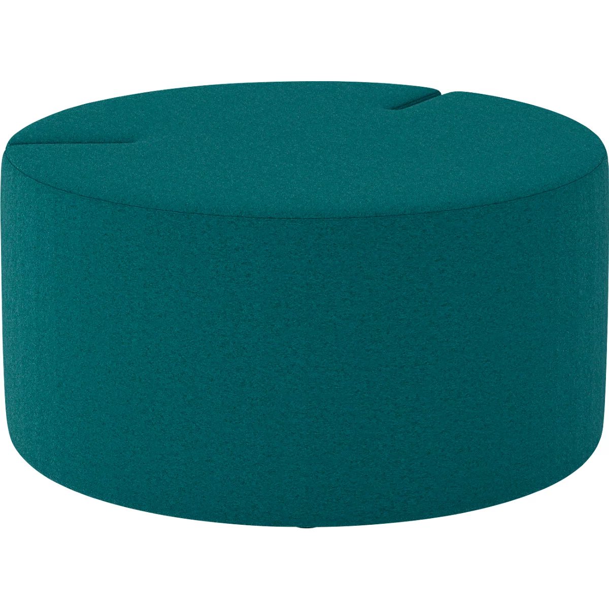 NowyStyl Sitzpouf Tri.Ply M, modular, Blazer-Stoff, ø 85 cm, petrol