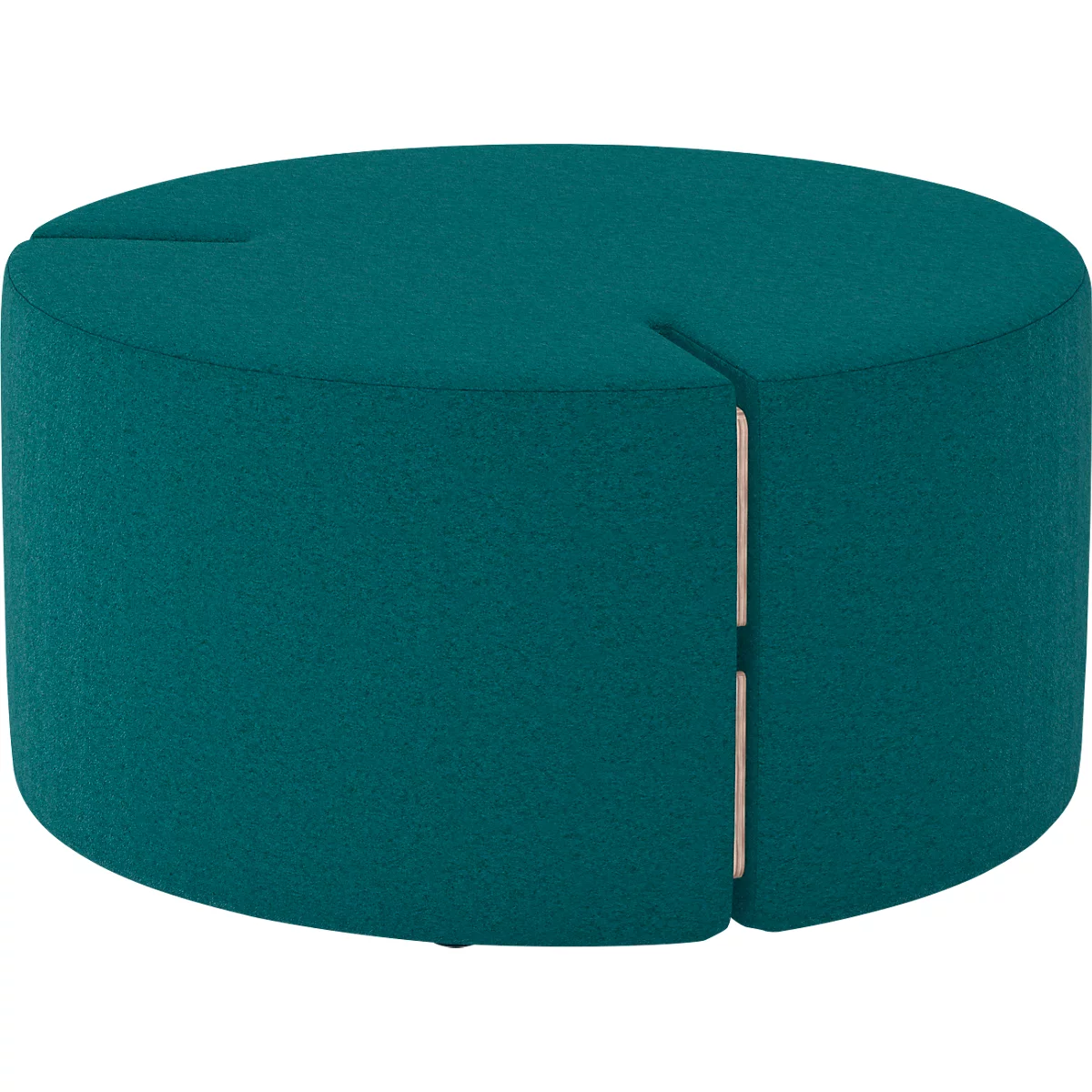 NowyStyl Sitzpouf Tri.Ply M, modular, Blazer-Stoff, ø 85 cm, petrol