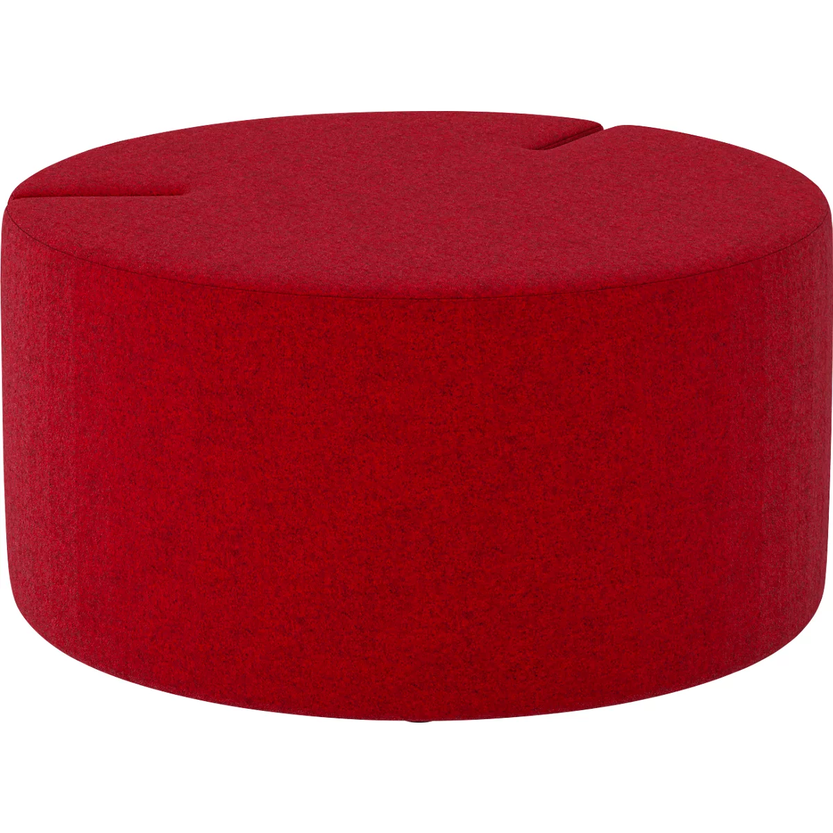 NowyStyl Sitzpouf Tri.Ply M, modular, Blazer-Stoff, ø 85 cm, rot