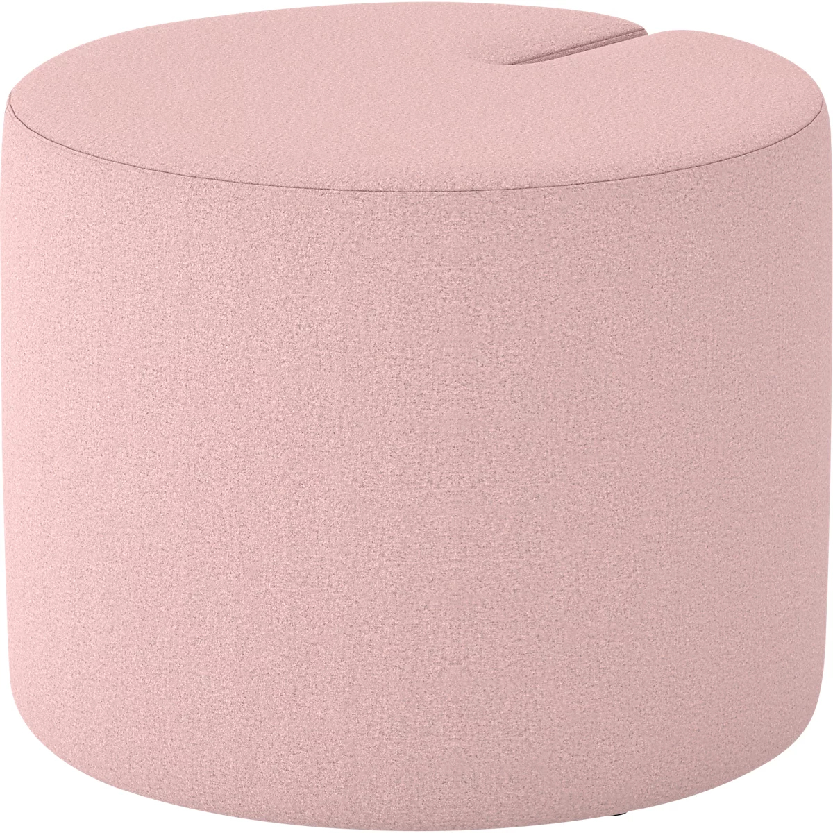 NowyStyl Sitzpouf Tri.Ply S, modular, Blazer-Stoff, ø 55 cm, rosa