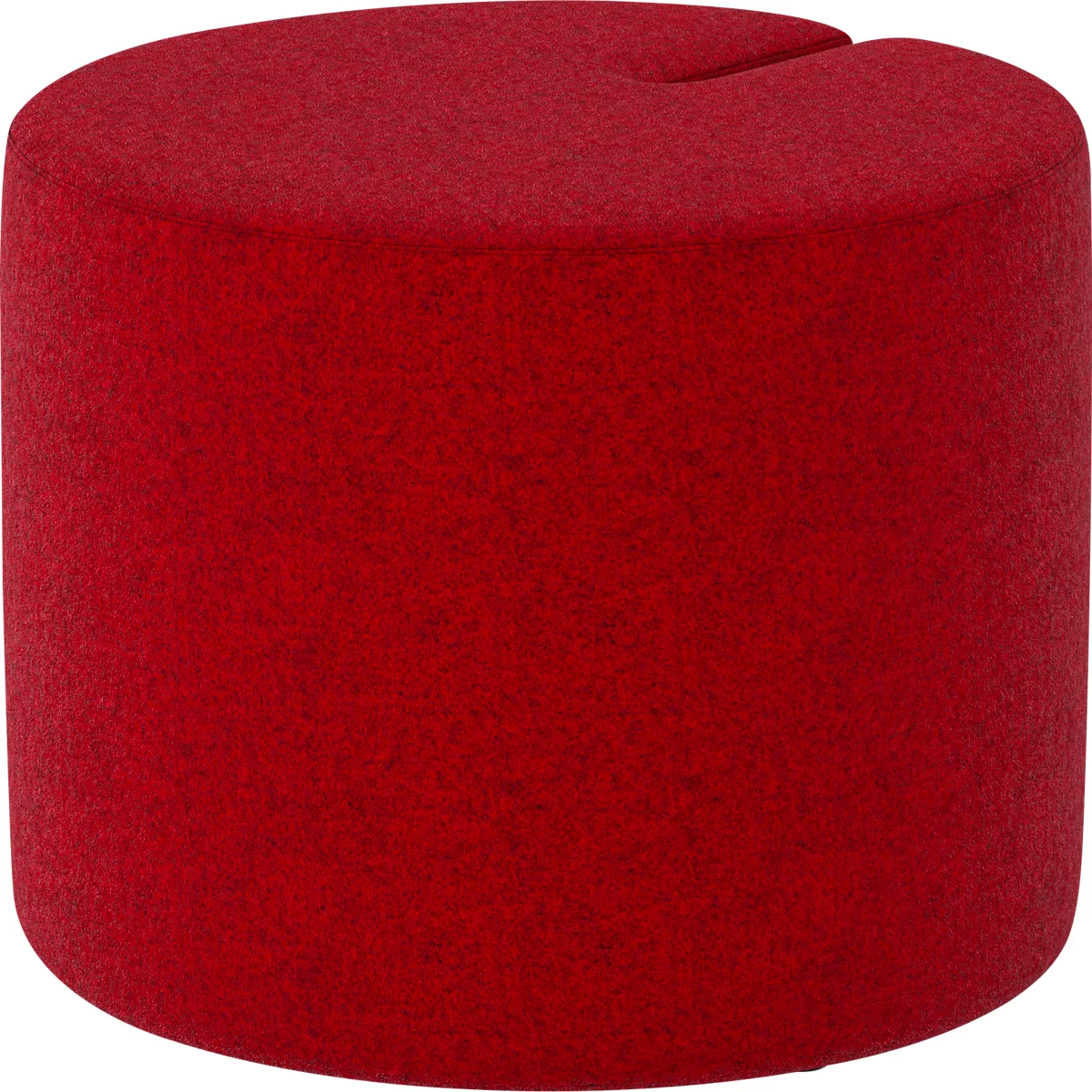 NowyStyl Sitzpouf Tri.Ply S, modular, Blazer-Stoff, ø 55 cm, rot