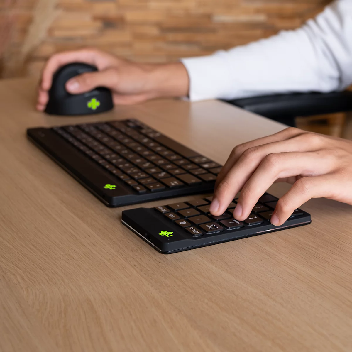 Numeriek toetsenblok R-Go Break, voor toetsenbord Split Break &amp; Compact Break, Bluetooth, zwart