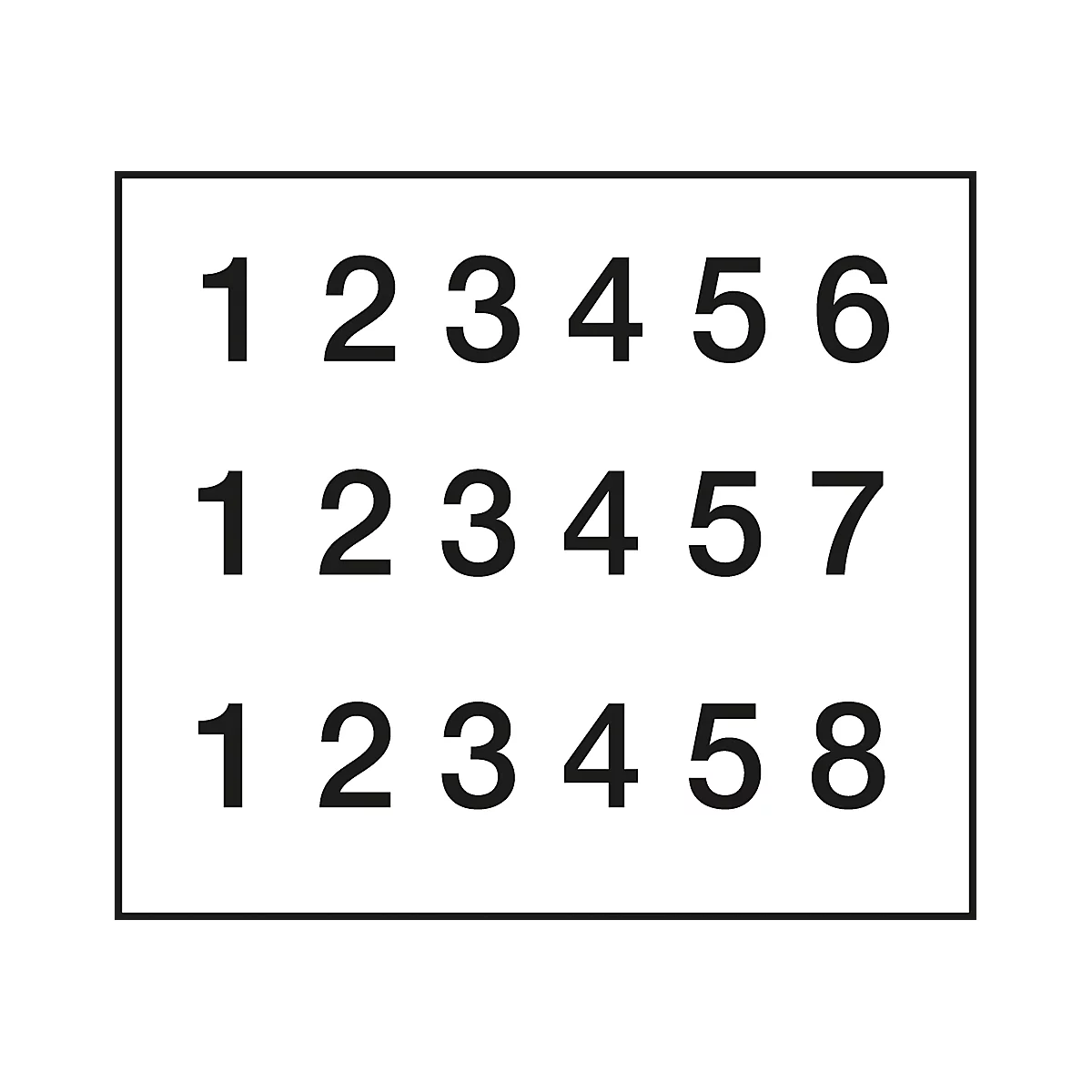Numeroteur, voor doorlopende nummering, 4,5 mm cijfers
