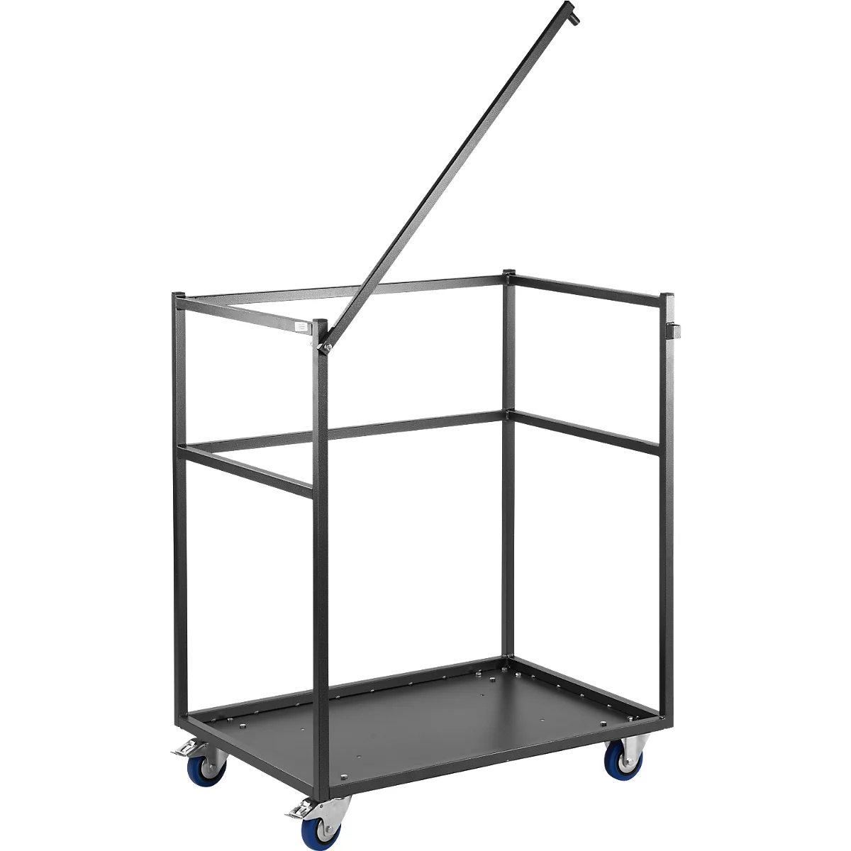 Offre complète : chariot de transport mobile et 5 tables hautes, tables pliantes 