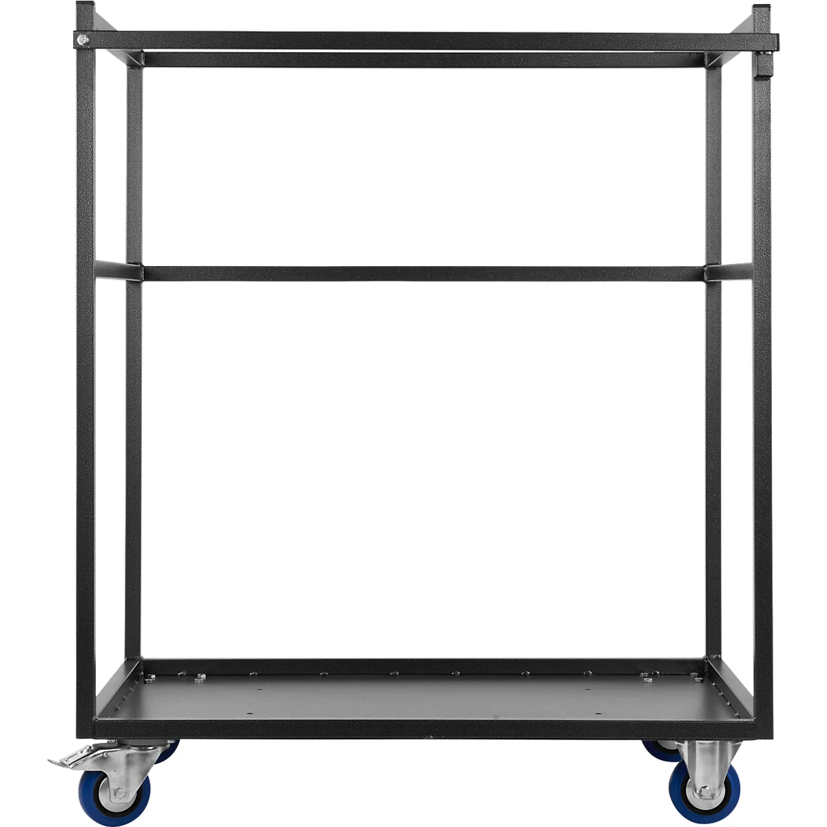 Offre complète : chariot de transport mobile et 5 tables hautes, tables pliantes 
