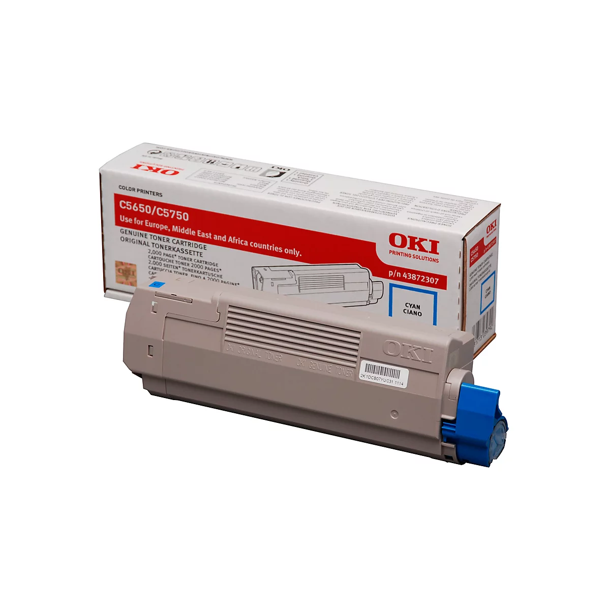 OKI 43872307 Toner cyan, original