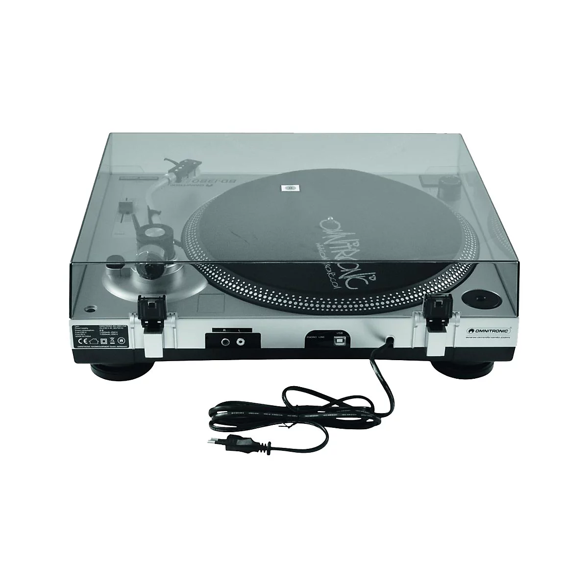 Omnitronic BD-1380 - Plattenspieler - Silber