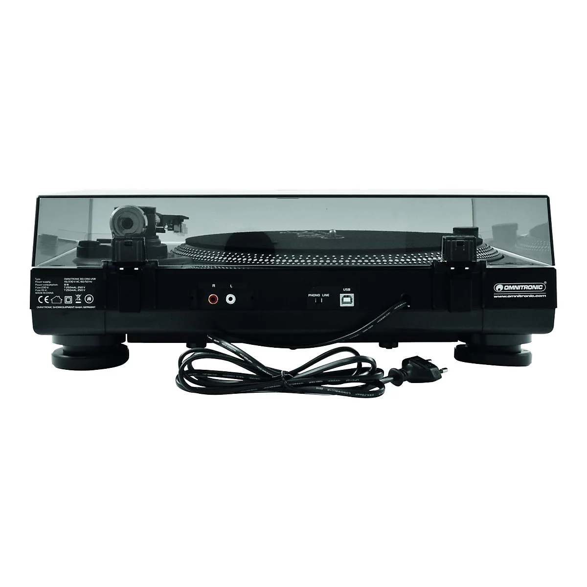 Omnitronic BD-1390 - Plattenspieler - Schwarz