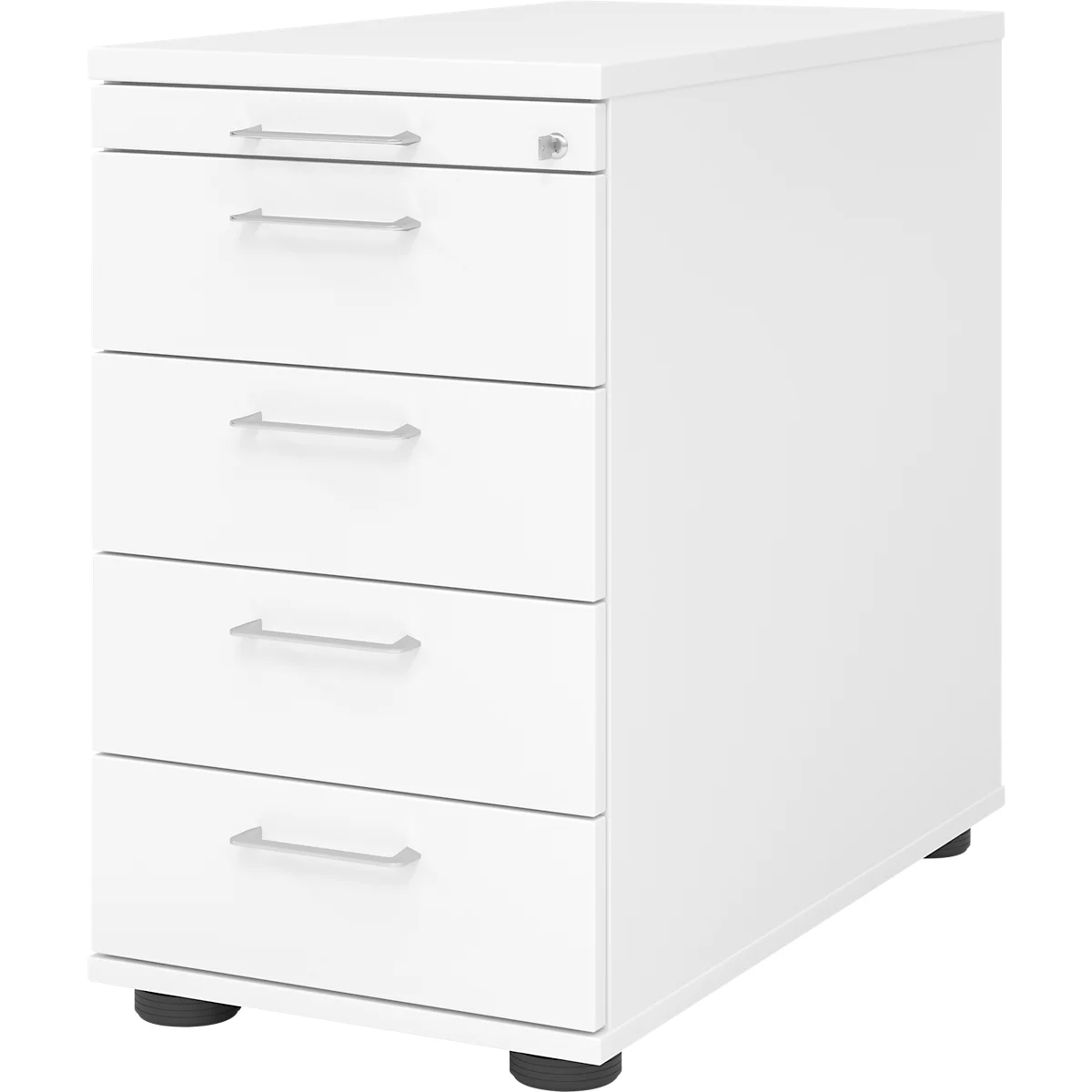 Onderkast Breno 13333, lade voor keukengerei, B 428 x D 800 x H 720-760 mm, spaanplaat, wit