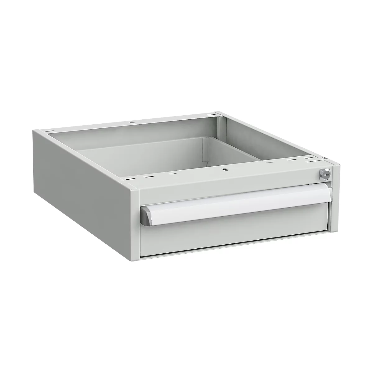 Onderstelcontainer voor werktafels, centrale vergrendeling, met ESD-bescherming, B 450 x D 520 mm, 1 lade