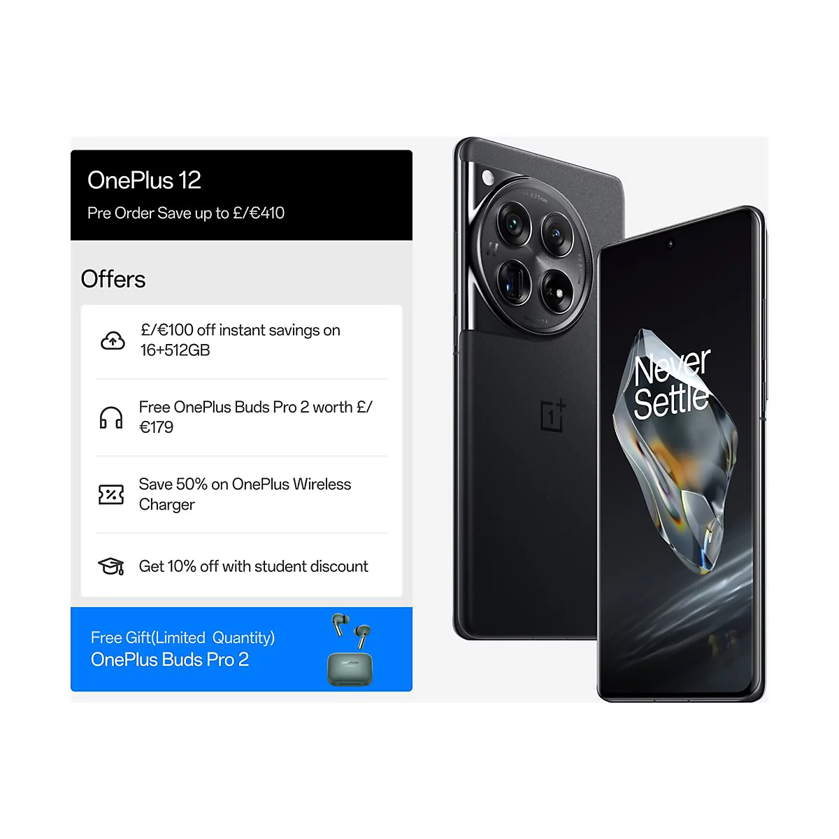 OnePlus 12 - 5G Smartphone - Dual-SIM - RAM 16 GB / Interner Speicher 512 GB - OLED-Display - 6.82'
