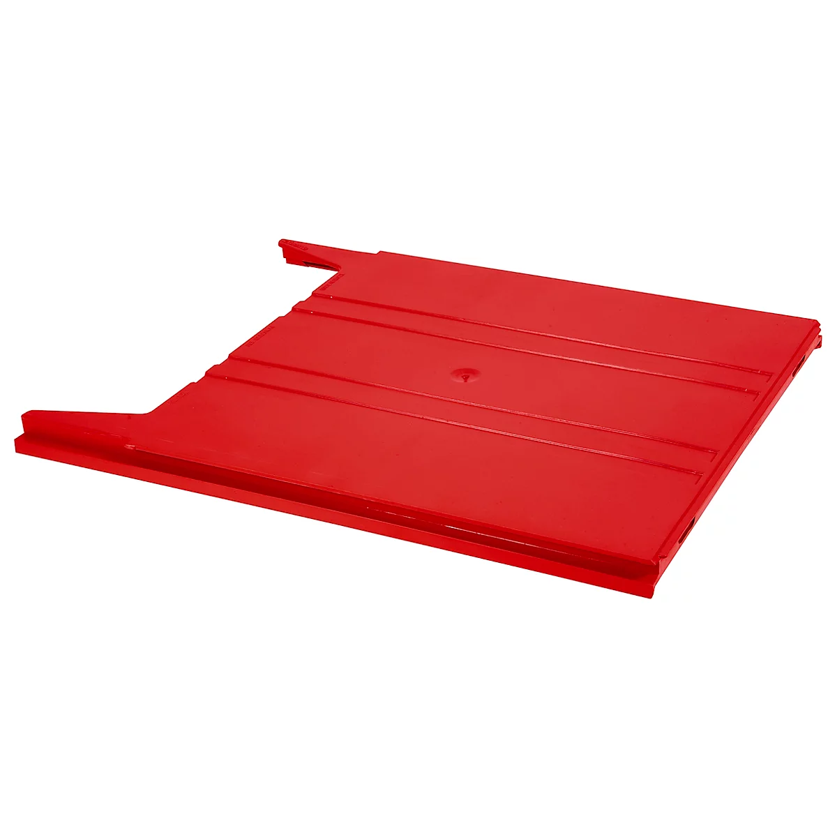 Opbergbak Eichner Flat, voor wand-sorter, vulhoogte 9 mm, B 240 x D 15 x H 302 mm, rood
