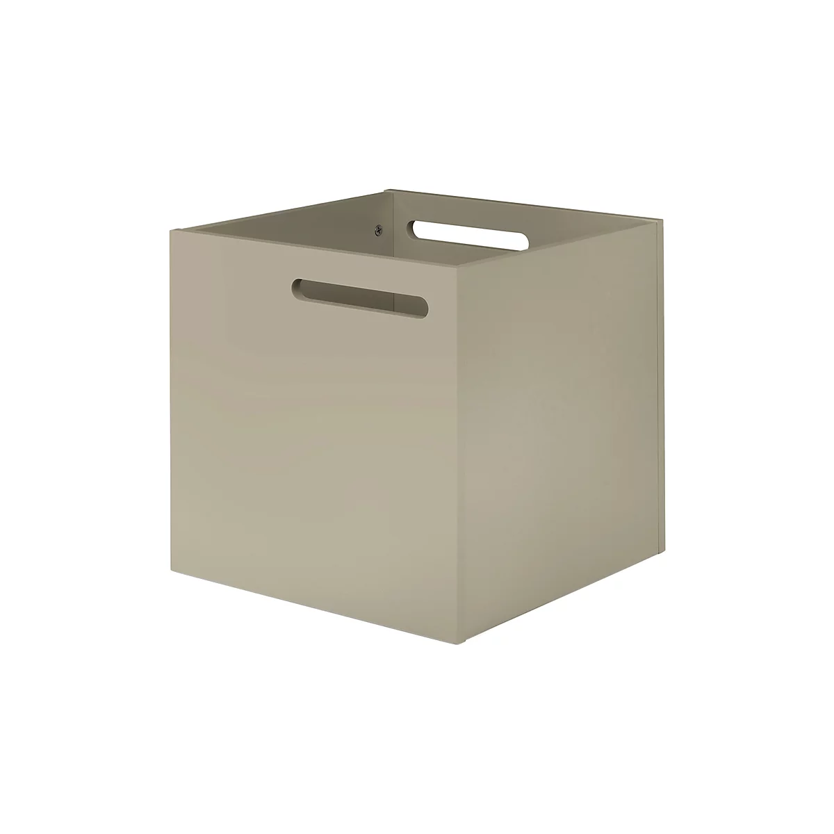 Opbergbox Berlin, van stevige spaanplaat, 340 mm, grijs